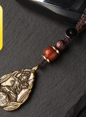 男女黄铜本命佛钥匙扣包包挂件