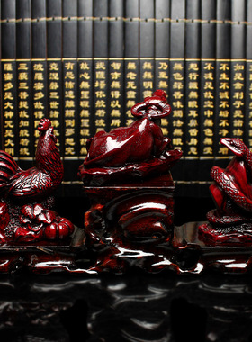2024年生肖摆件仿红木