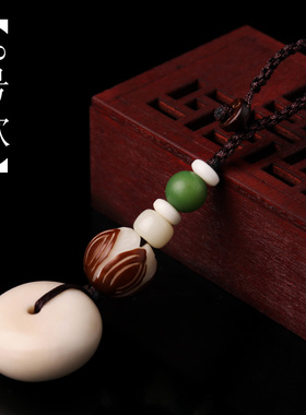 菩提子莲花腰挂面包圈钥匙扣链