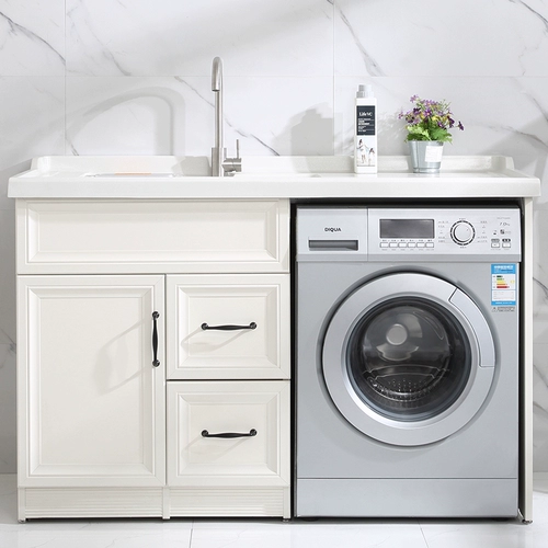 Индивидуальная космическая алюминиевая балкона шкаф с мытьем для стирки для стирки, партнер по стиральной машине для барабан