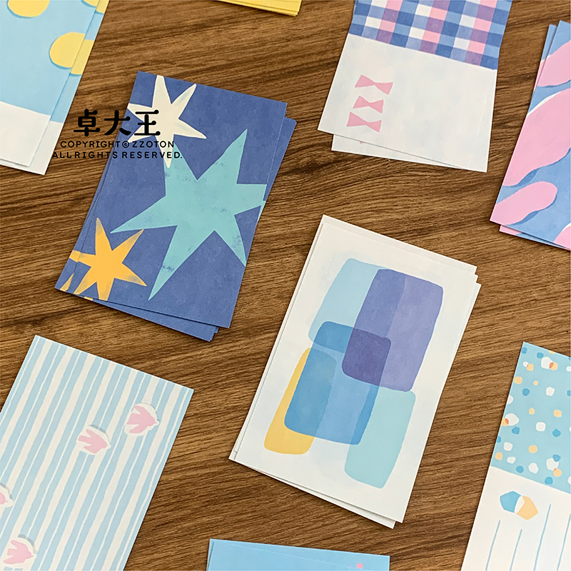 卓大王【色系m5/a7内页便签】替芯a8素材纸手帐双面印刷文艺日系 - 图0