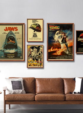 Nostalgic Classic Movie Collection Poster Retro Cafe Bar Art