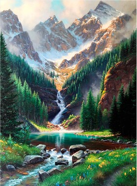 5D diamond painting full round landscape picture Art Poster