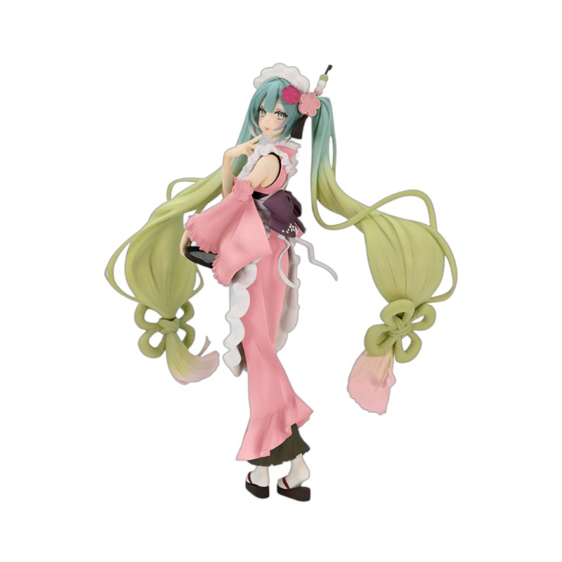 正版现货 FuRyu VOCALOID初音未来MIKU限定抹茶芭菲异色景品手办-图3