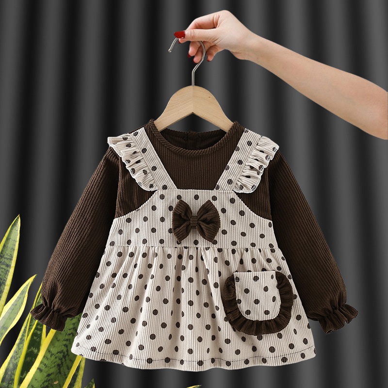 Children's smock, baby eating bib, apron, female princess, waterproof, anti-dirty, fashionable, autumn and winter, baby, child, dress backwards