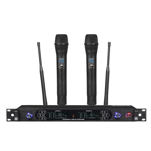 中国好声音麦克风SKM9000专业防啸叫真U段家用KTV一拖二无线话筒 - 图3