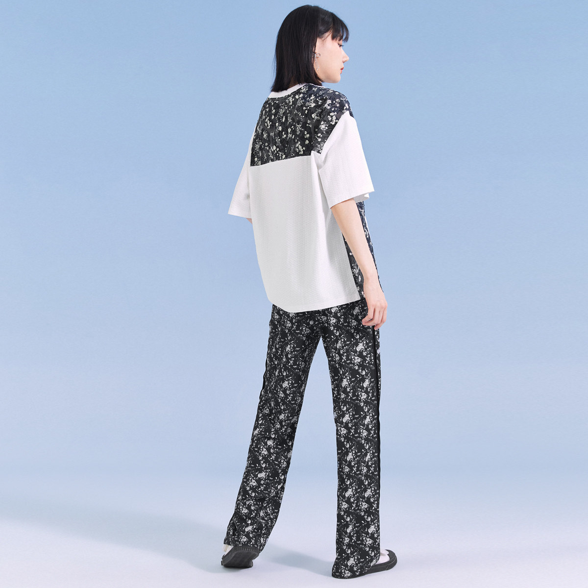 太平鸟皮影戏国风设计感2021 t恤 太平鸟广仁T恤