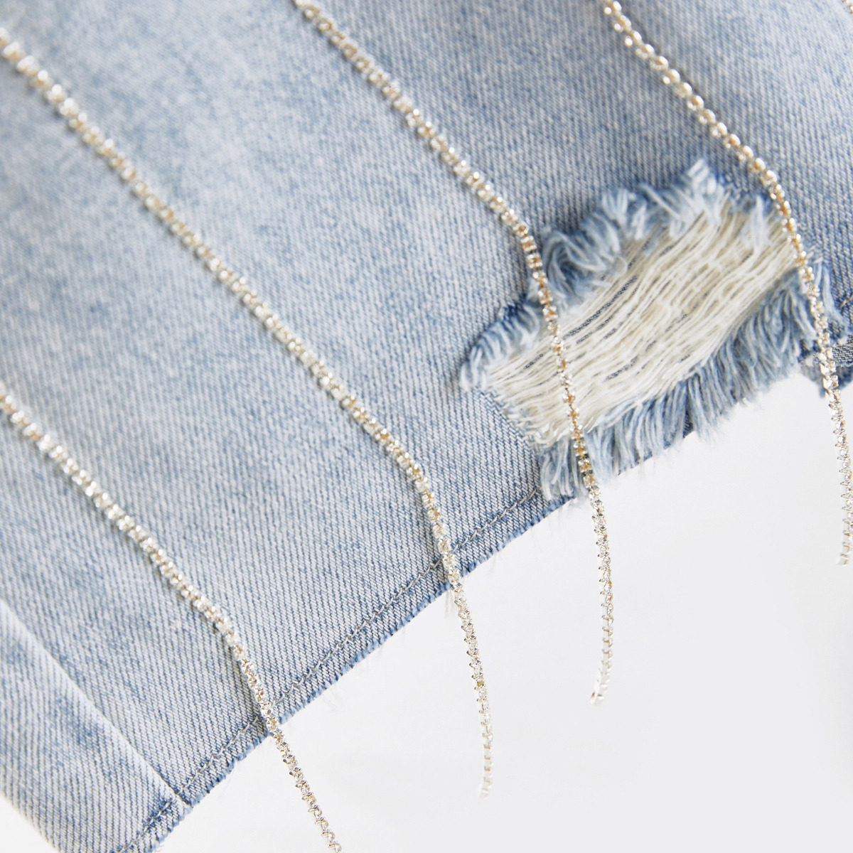 【商场同款】太平鸟2020夏季新款链条 太平鸟喜之乐牛仔裤