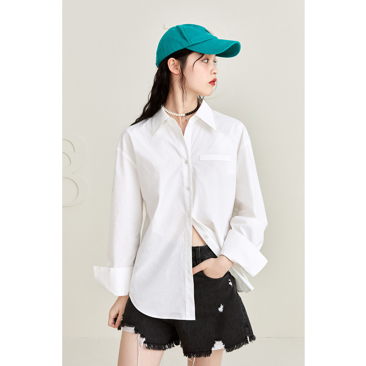 太平鸟薄款2021新款职场通勤衬衫 太平鸟喜之乐衬衫