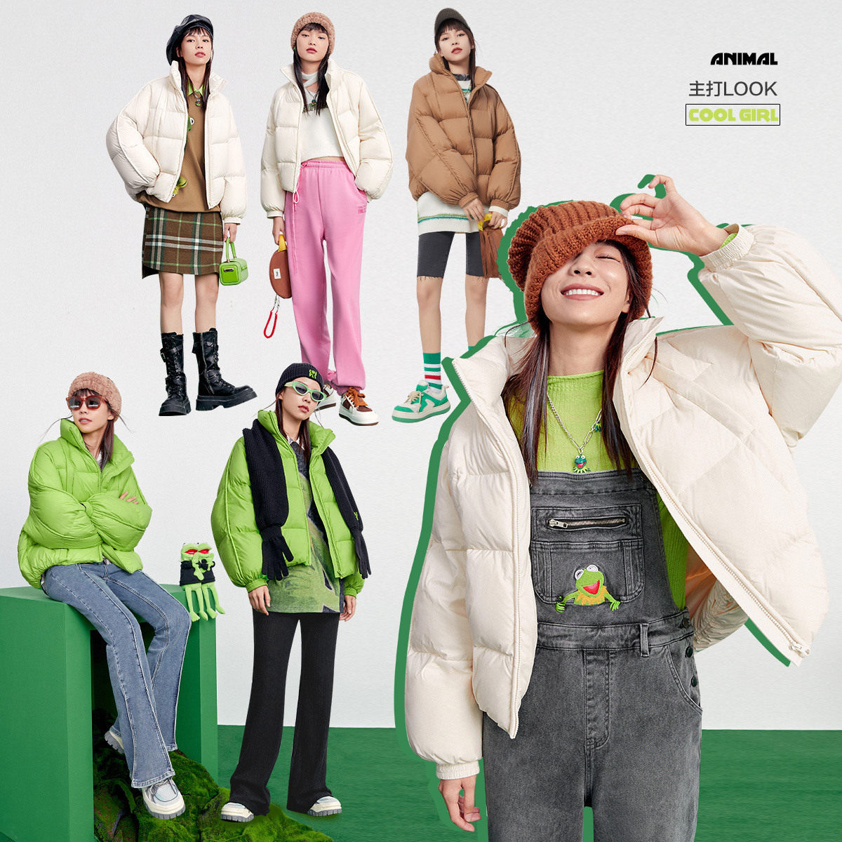 太平鸟欧阳娜娜同款面包服羽绒服 太平鸟喜之乐羽绒服