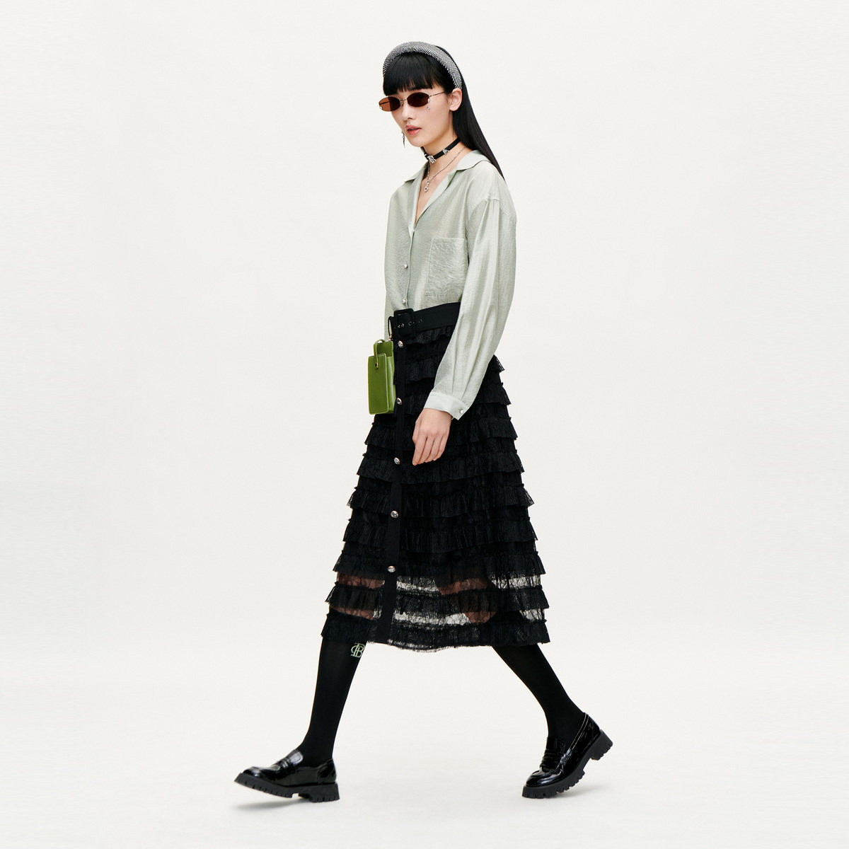 【商场同款】太平鸟2020秋季新款半裙 太平鸟半身裙