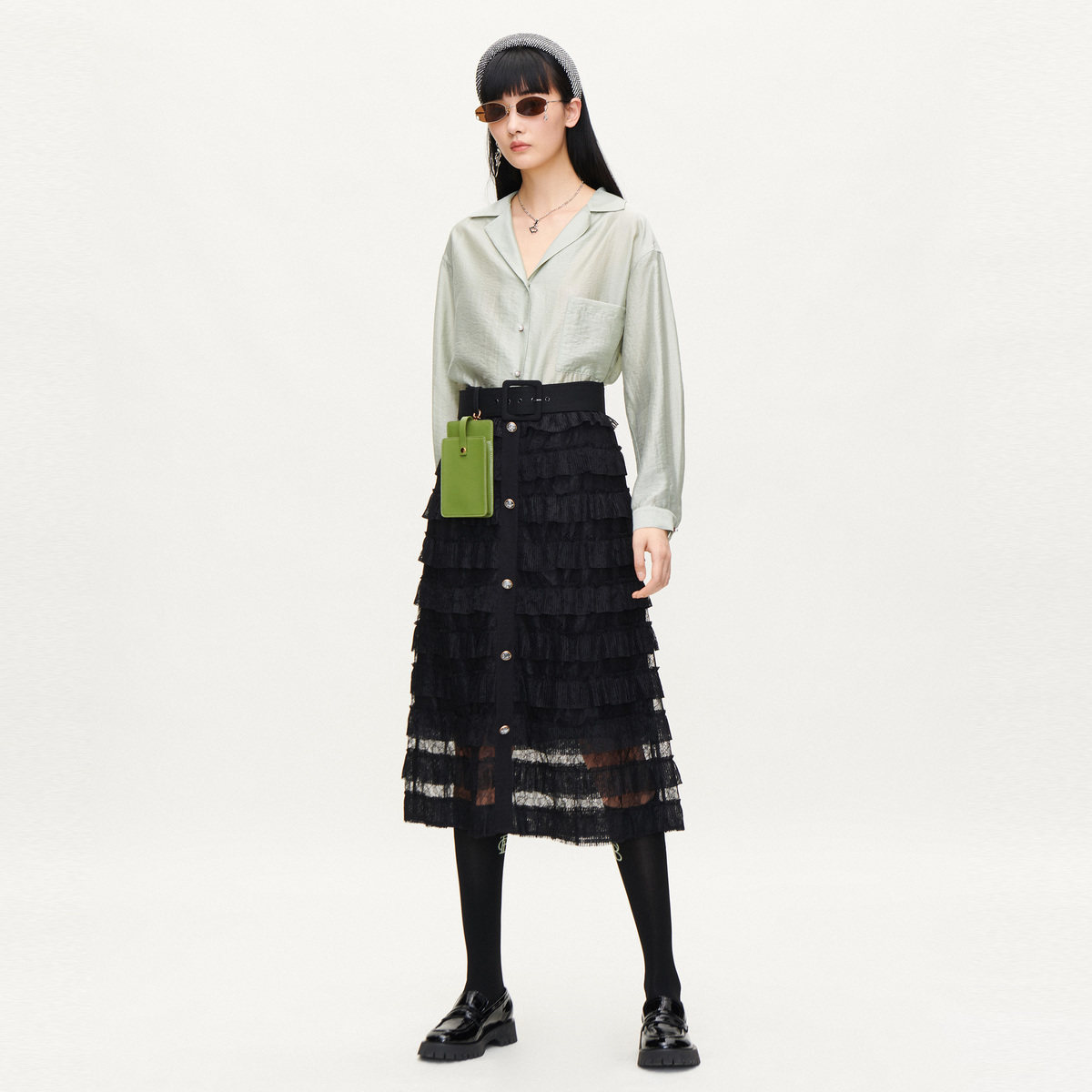 【商场同款】太平鸟2020秋季新款半裙 太平鸟半身裙