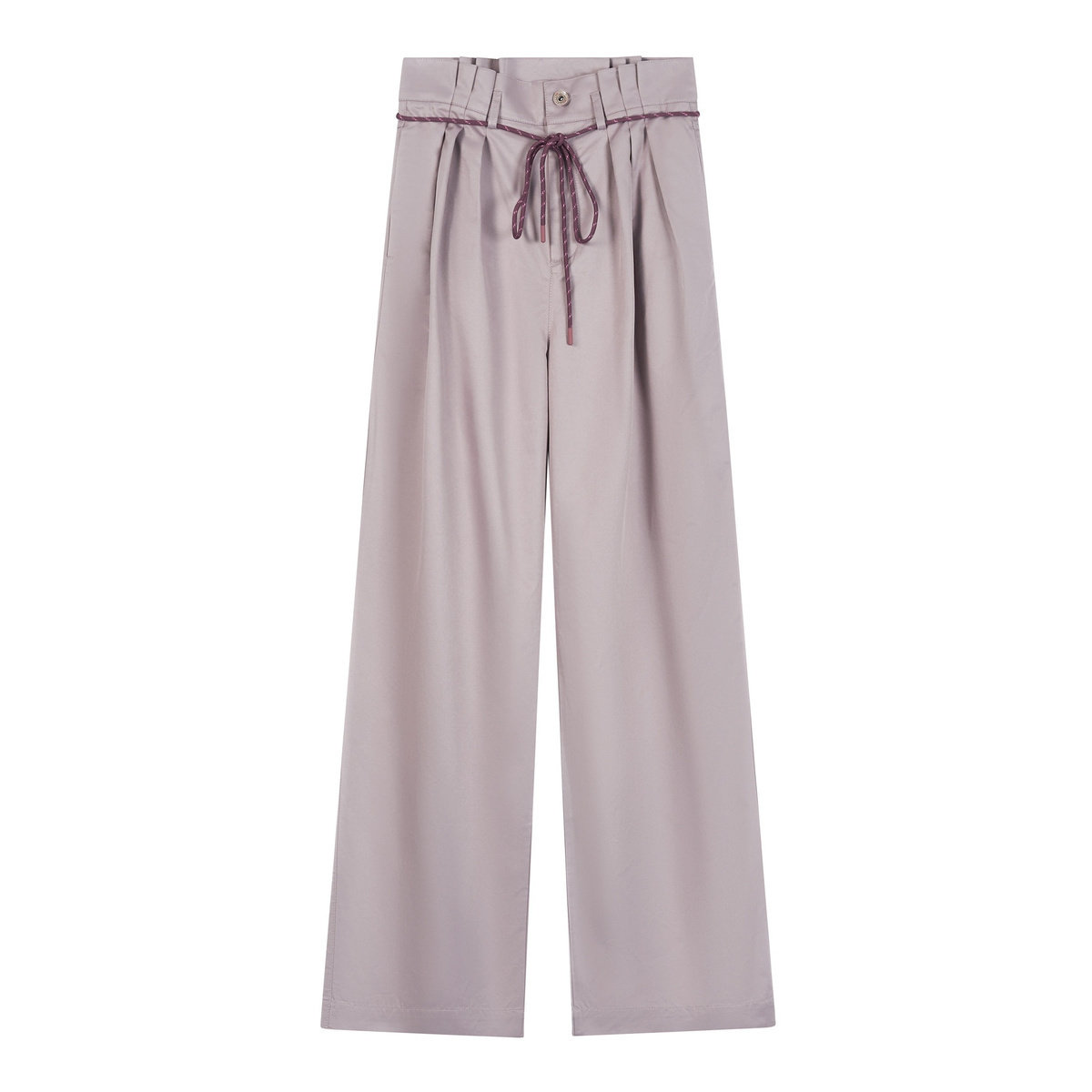 太平鸟高腰2020春季新款系腰阔腿裤 太平鸟喜之乐休闲裤