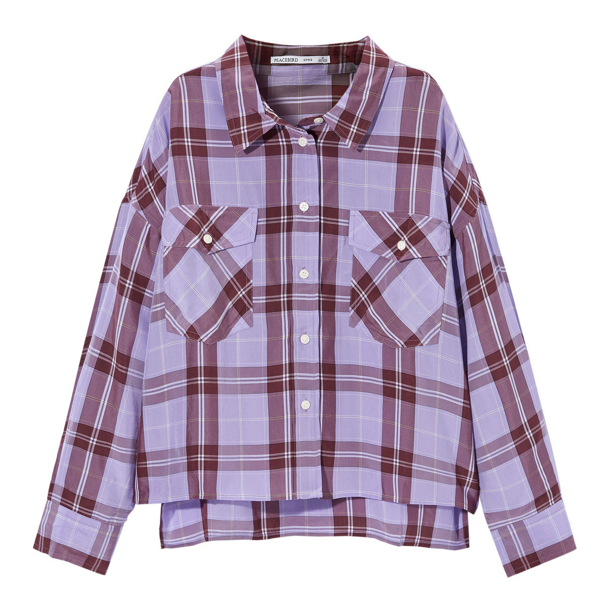 【商场同款】太平鸟格纹2020春季衬衫 太平鸟普埃拉衬衫