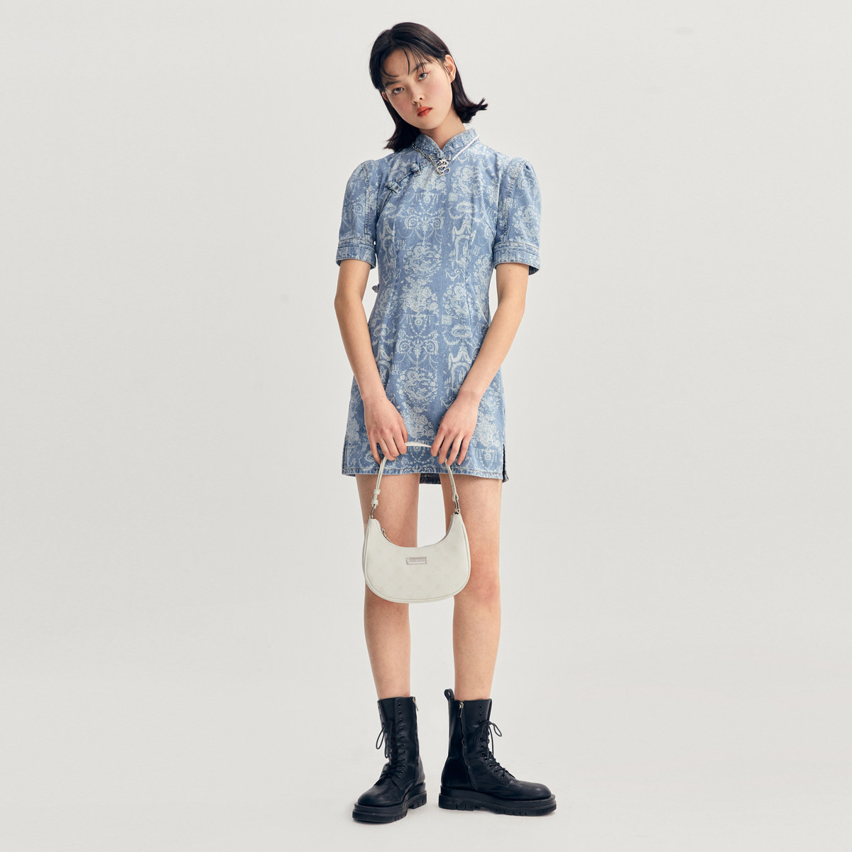 【大都会上博联名】太平鸟国风连衣裙 太平鸟广仁连衣裙