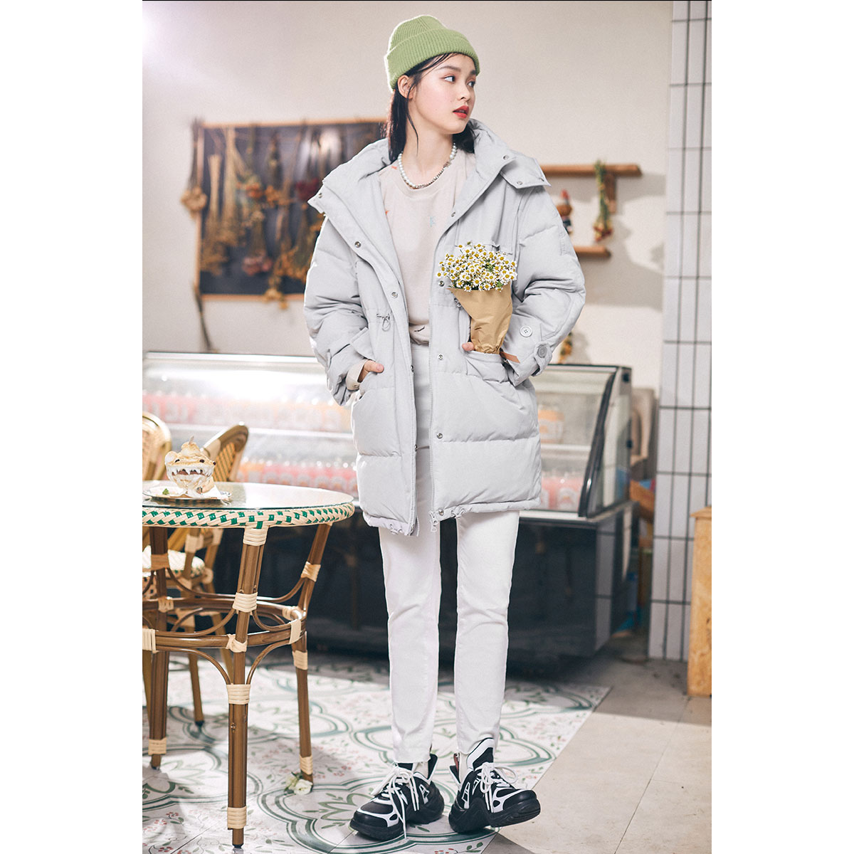 【专柜价1699】太平鸟女2021羽绒服 太平鸟广仁羽绒服