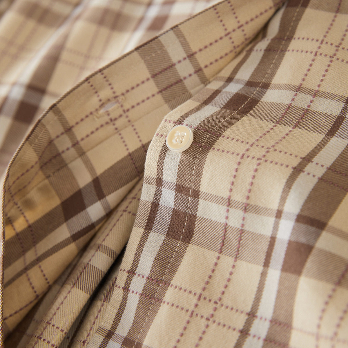 太平鸟格纹绑带2020秋冬新款衬衫 太平鸟衬衫