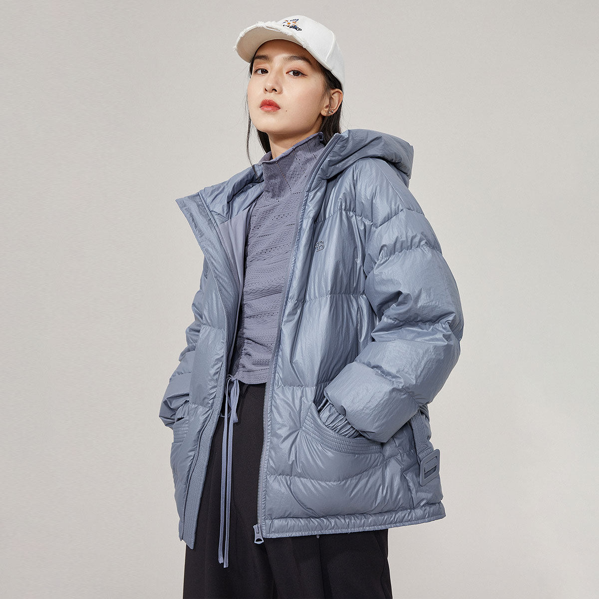 太平鸟短款收腰女2020新款面包服 太平鸟羽绒服