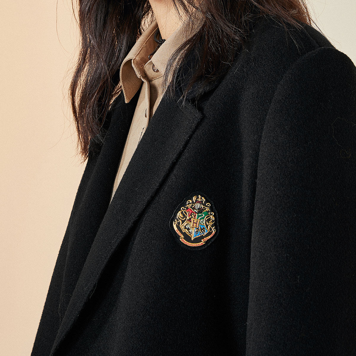 【哈利波特联名】太平鸟西装式外套 太平鸟毛呢外套