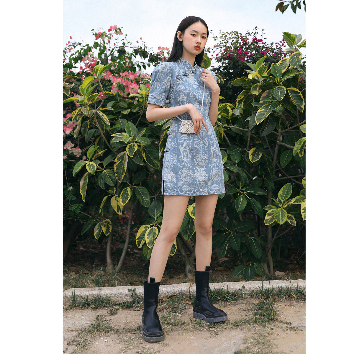 【大都会上博联名】太平鸟国风连衣裙 太平鸟广仁连衣裙