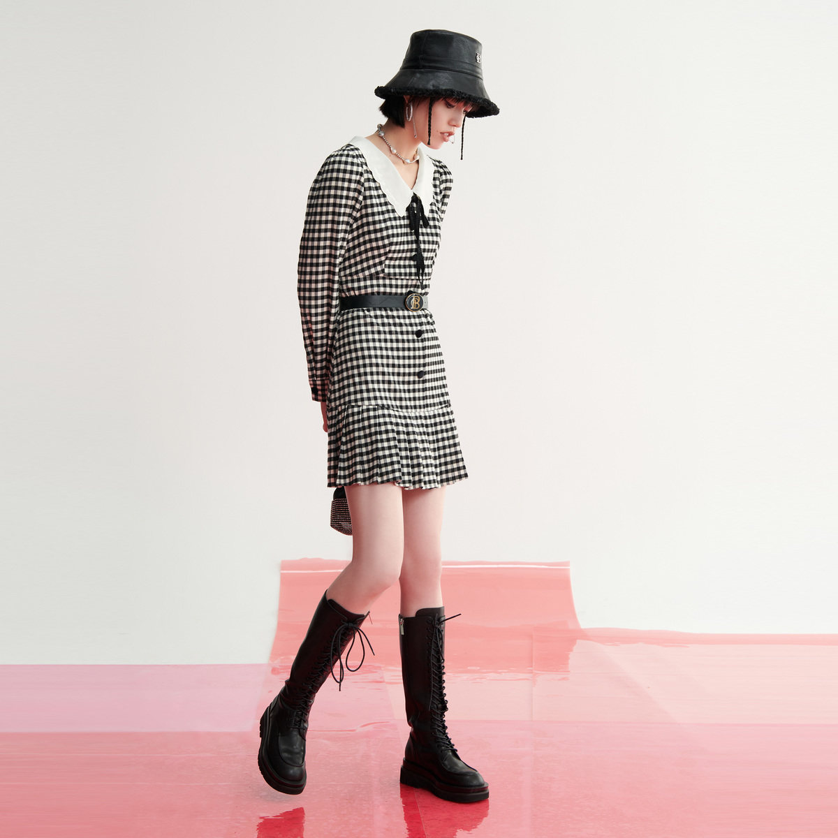 【商场同款】太平鸟2020年新款连衣裙 太平鸟连衣裙