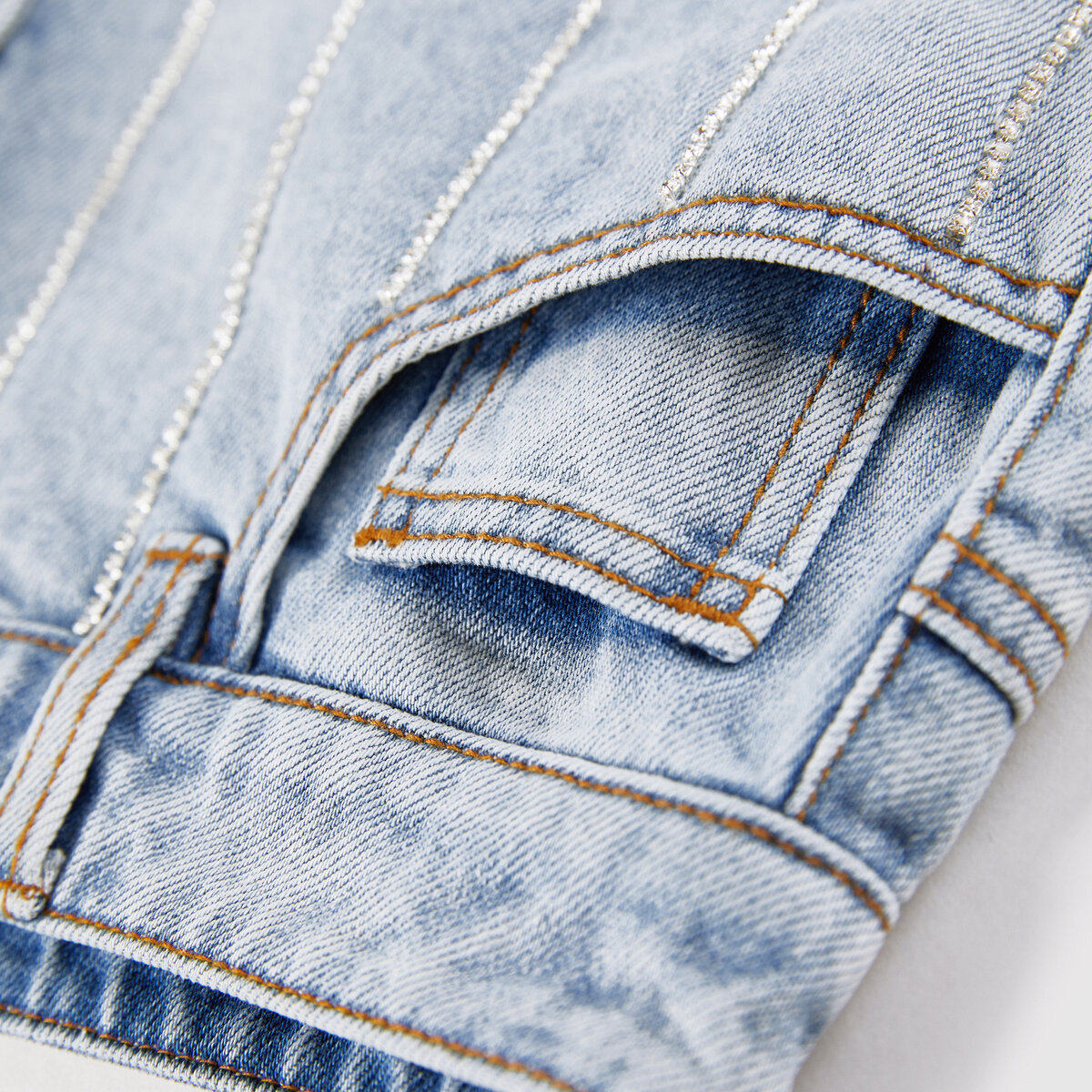 【商场同款】太平鸟2020夏季新款链条 太平鸟喜之乐牛仔裤