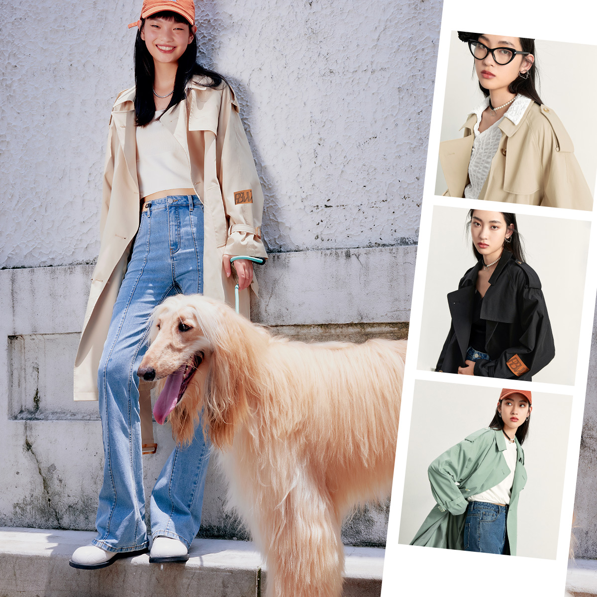 太平鸟中长款2022春季新款风衣 太平鸟广仁风衣