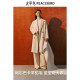 Peacebird Master Zhenrong Series Elegant Alpaca cocoon-shaped double-sided woolen coat for women's winter long woolen coat