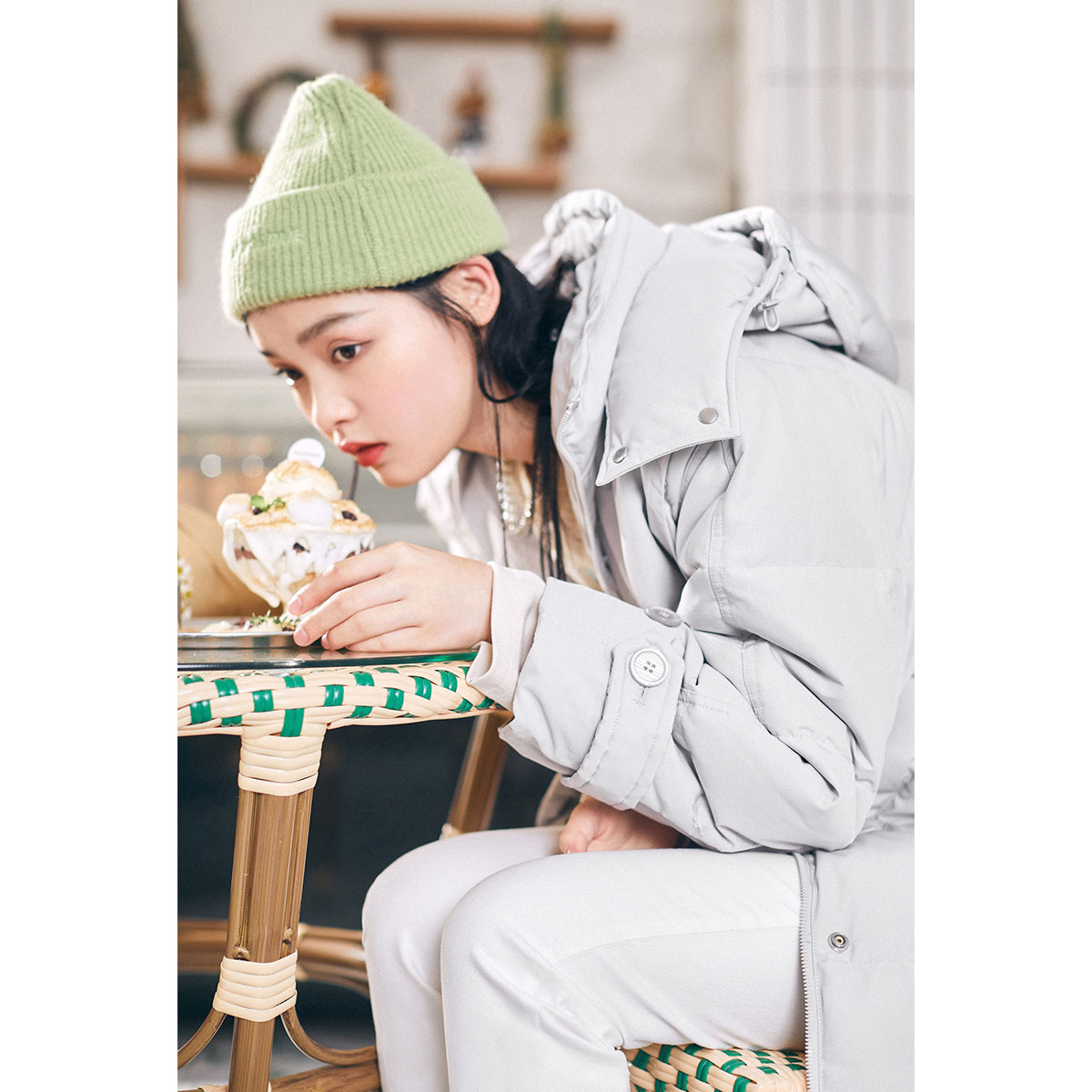 【专柜价1699】太平鸟女2021羽绒服 太平鸟广仁羽绒服