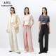 PEACEBIRD New Straight Drape ໂສ້ງຂາສັ້ນກະທັດຮັດ