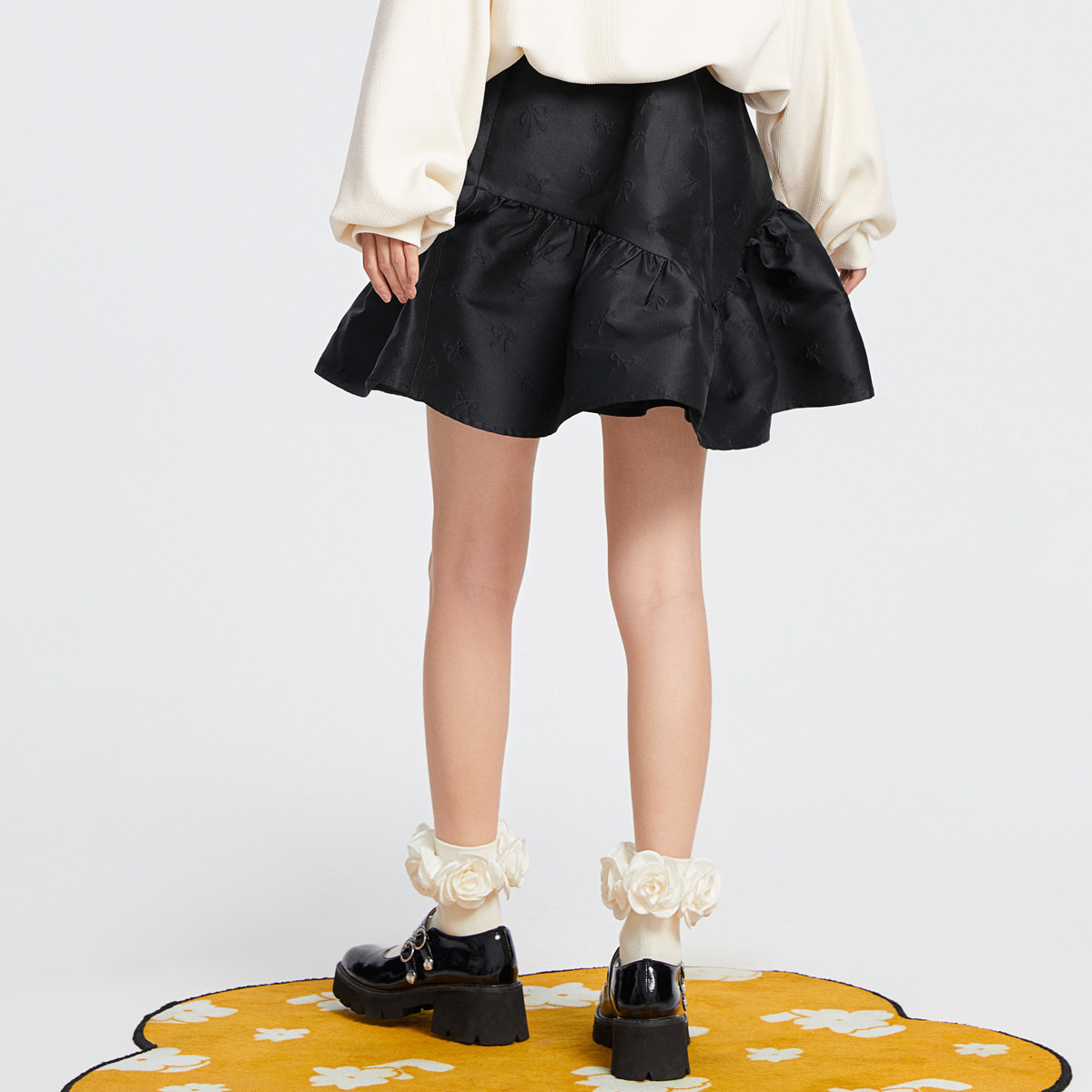 【商场同款】太平鸟2021秋冬新款短裙 太平鸟广仁半身裙