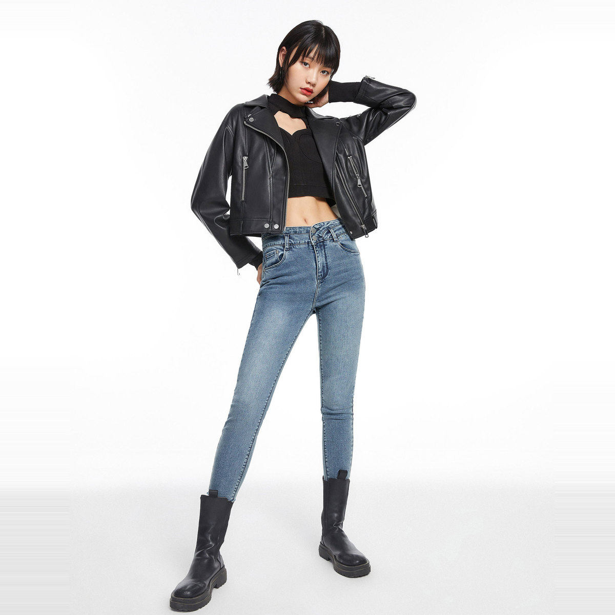 【商场同款】太平鸟2020秋季新款时尚 太平鸟短外套