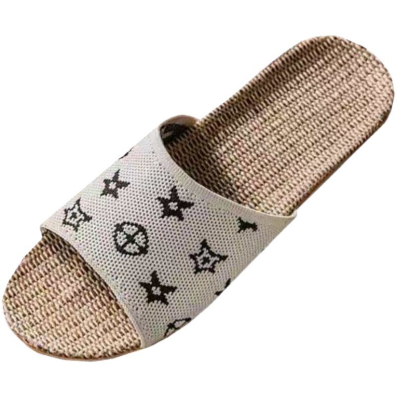 亚麻拖鞋女款秋季大牌居家时尚针织毛线室内地板静音情侣凉拖鞋男,淘宝优惠券,粉丝福利购,淘宝优惠卷