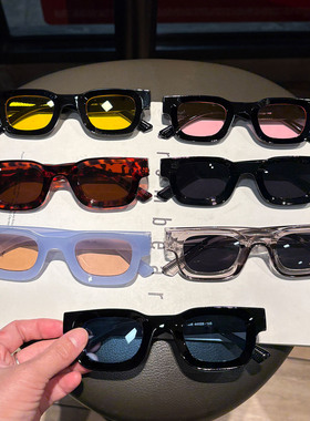 亚马逊热款方框太阳镜欧美嘻哈朋克库兹马太阳镜男外贸墨镜女