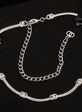 顶版全新24B五花choker七花项链十四花长链蛇骨项链镀金时尚百搭