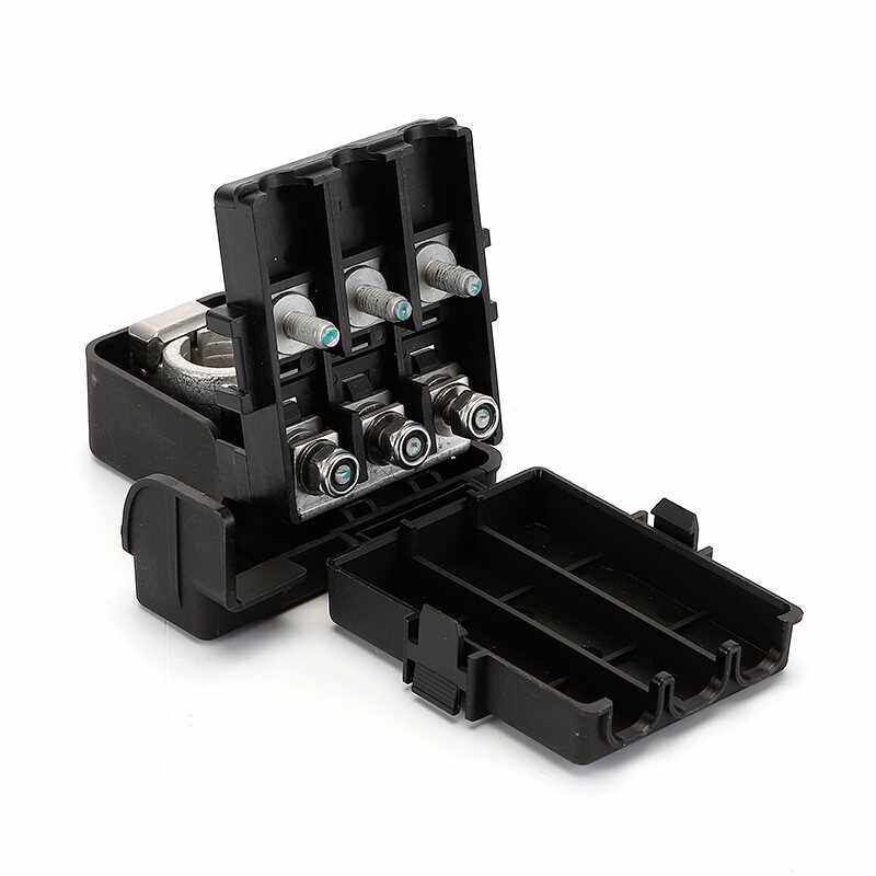 直销汽车新能源车电瓶保险丝盒蓄电池改装3路4路正极分流排保险盒,淘宝优惠券,粉丝福利购,淘宝优惠卷