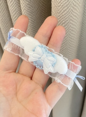 原创亚文化可爱医疗风翅膀水色手环皮手环手饰