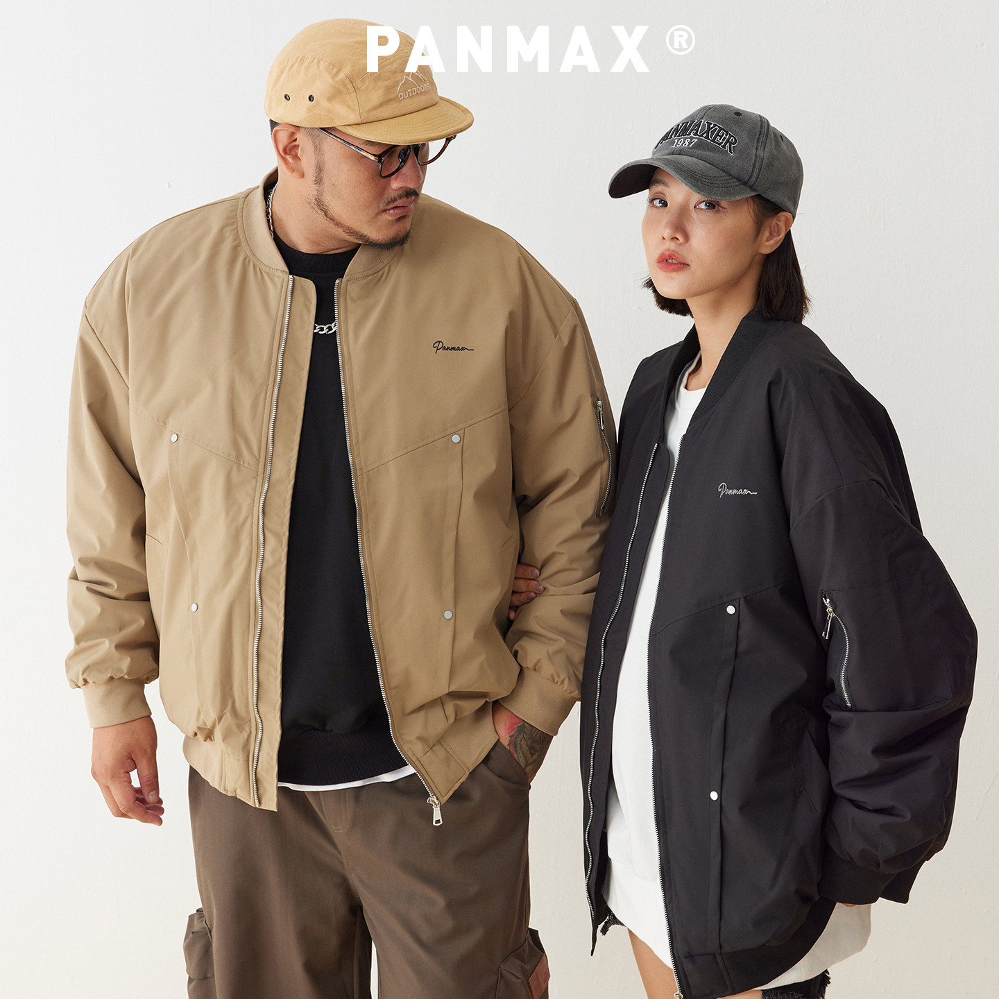 PANMAX大码潮牌男装秋冬新品棉服棒球服多口袋日常通勤上衣,淘宝优惠券,粉丝福利购,淘宝优惠卷