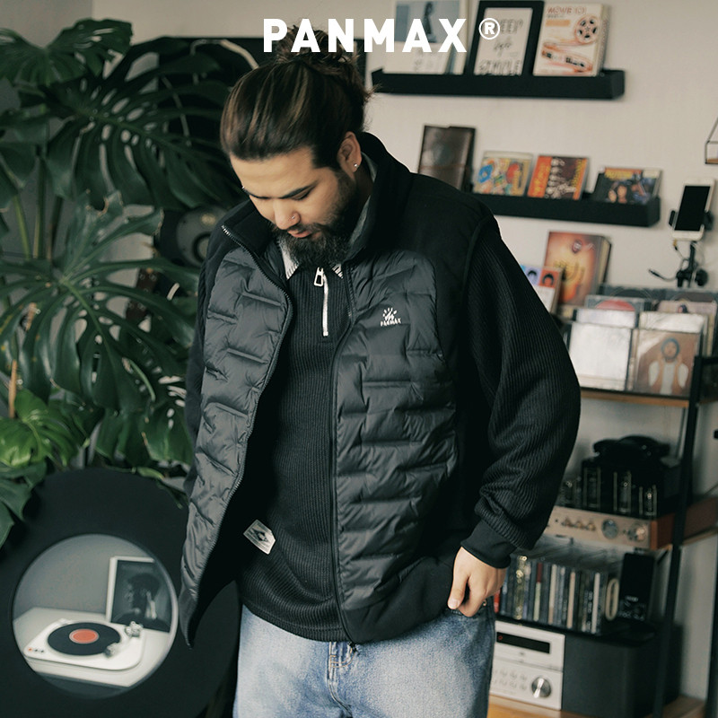 【羽绒马甲】PANMAX潮牌大码男装防风冬季加厚户外保暖无袖外套,淘宝优惠券,粉丝福利购,淘宝优惠卷