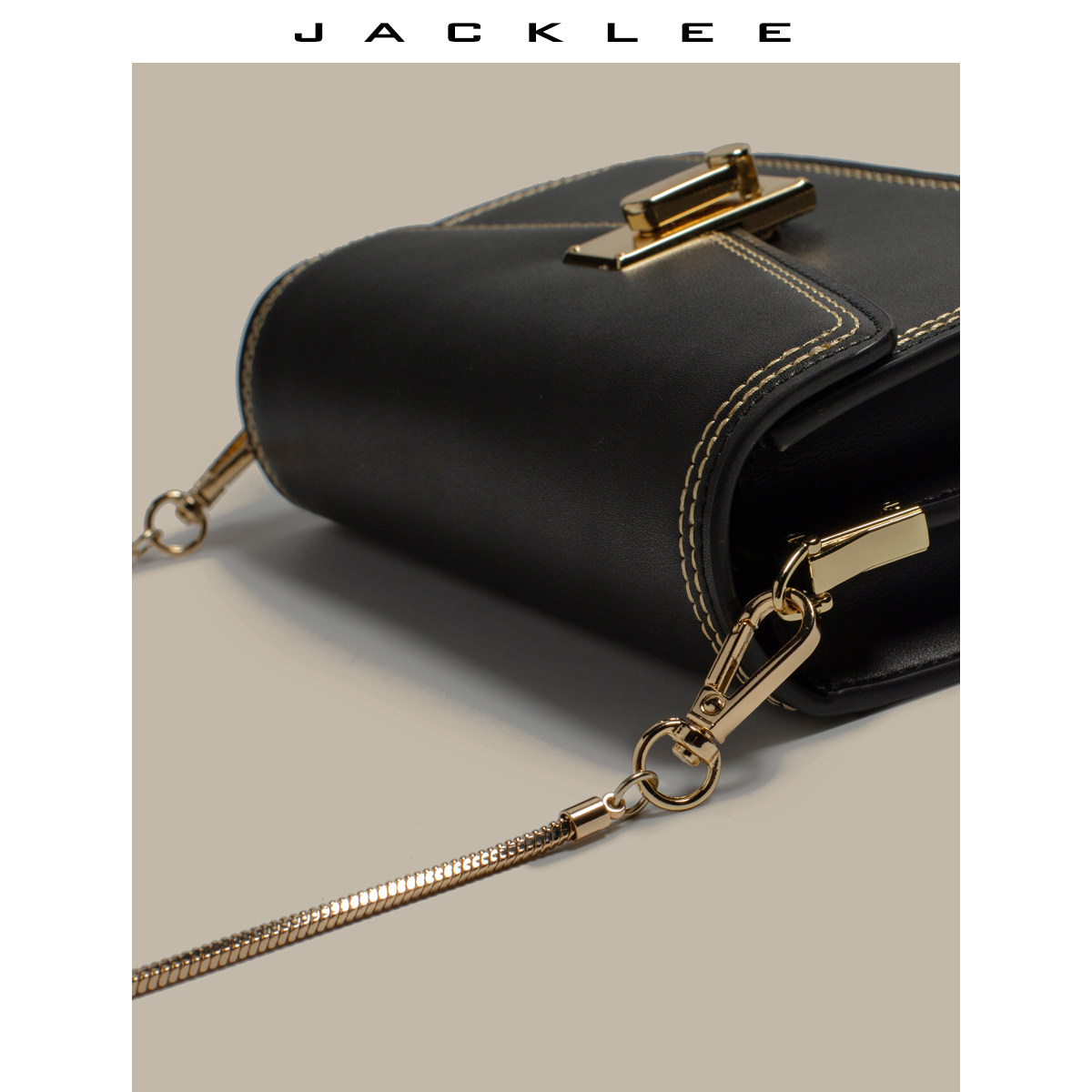 jack lee 2020新款潮小方包链条包包 jacklee女士包袋