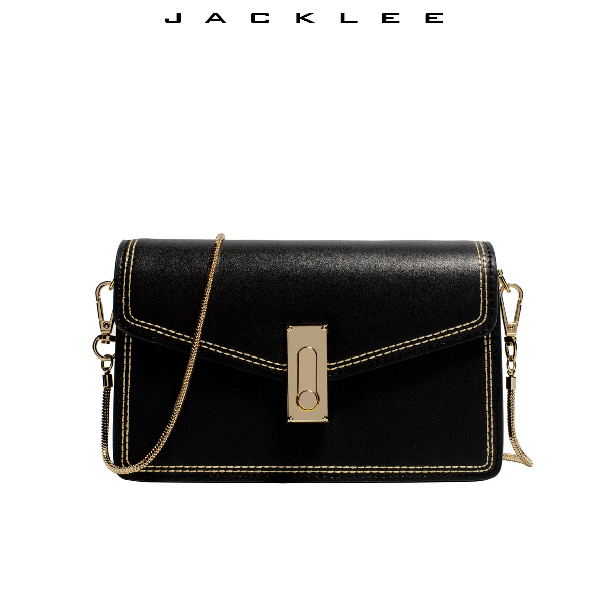 jack lee 2020新款潮小方包链条包包 jacklee女士包袋