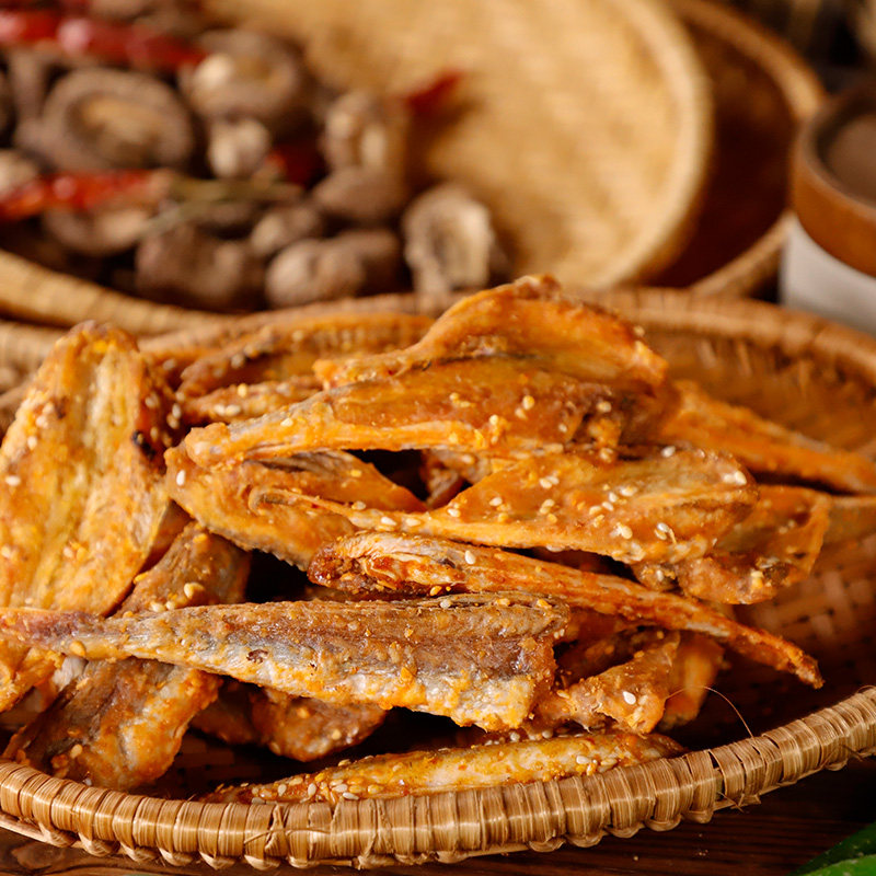 梦婕海鲜宁波老字号特产休闲90g香烤红娘鱼酥脆鲜香海鲜即食零食,淘宝优惠券,粉丝福利购,淘宝优惠卷