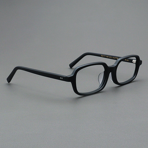 MOSCOT LEMTOSH眼镜框男方形小脸磨砂平光眼睛复古黑色窄框镜架女 - 图1