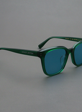 MOSCOTLEMTOSH复古方形蓝色墨镜