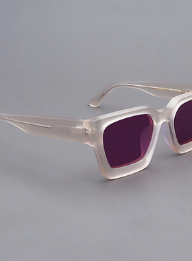 MOSCOTLEMTOSH磨砂透明黄框墨镜