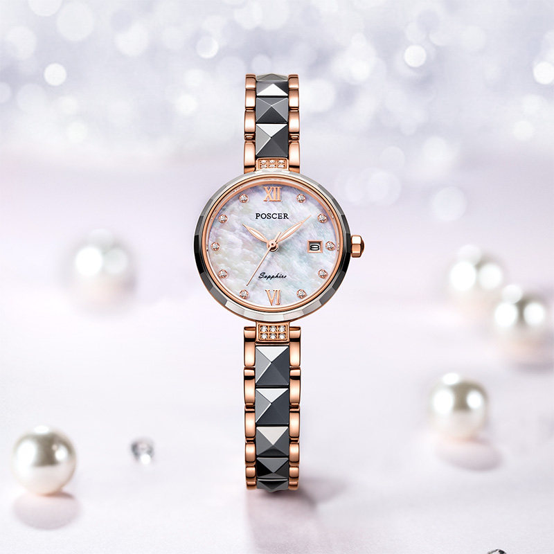 宝时捷ins风简约气质学生防水手表 宝时捷手表国产腕表