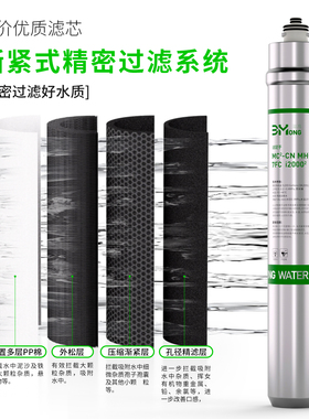 适配MC2爱惠浦净水器滤芯 H100奶茶店餐饮店商用大流量炭纤维通用