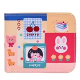 Оригинальный мультяшный бумажник, короткая милая сумка через плечо, ретро кошелек с молнией, японские и корейские