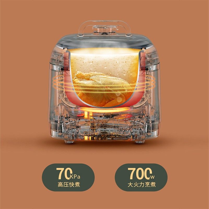 美的电小型家用迷你3l智能压力锅 中营电器电压力锅