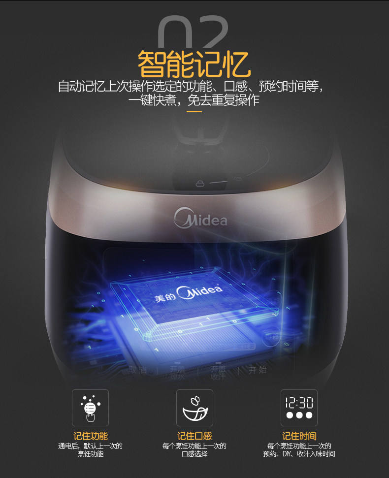 midea /美的ss5048p双胆电压力锅 中营电器电压力锅